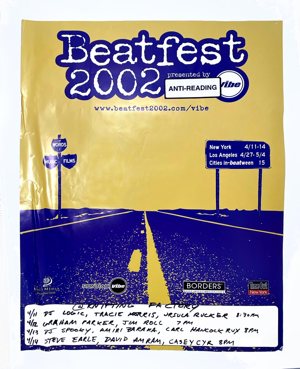 Howl Festival NYC 2004 - A reading of Jack Kerouac's Old Angel Midnight